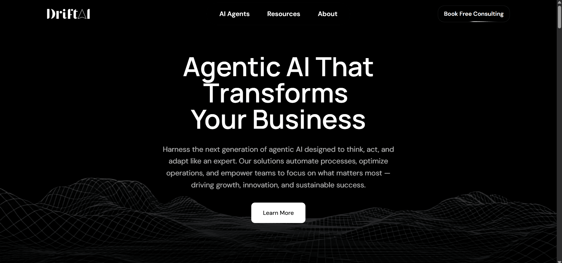Drift AI Website